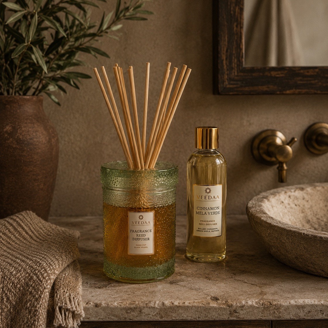 Cinnamon Mela Verde Class Reed Diffuser Image 12