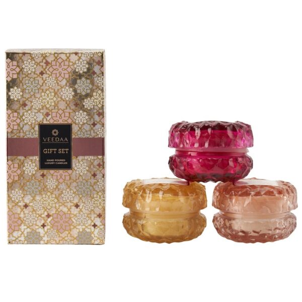 CRYSTAL GLASS CANDLE TRIO - II - Image 2