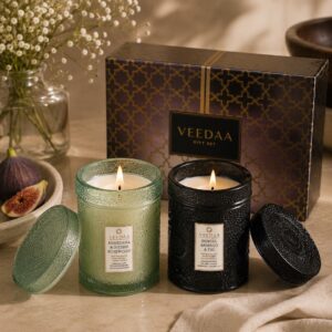 MANDALA GLASS CANDLE DUO - IV