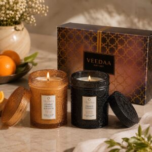 MANDALA GLASS CANDLE DUO - V